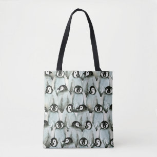 Tote Bag Motif sans couture avec des pingouins mignons
