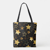 Tote Bag Motif sans couture avec étoiles d'or (Dos)