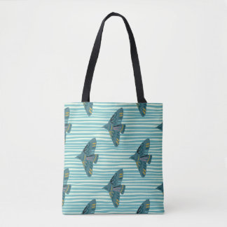 Tote Bag Motif sans couture avec persil à la main