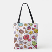 Tote Bag Motif sans couture de donuts (Dos)