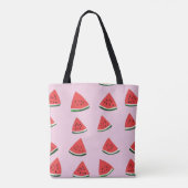 Tote Bag Motif sans couture de pastèque mignonne (Dos)