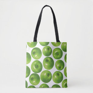 Tote Bag Motif sans couture de pomme verte