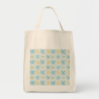 Tote Bag Motif sans couture de style Amalfi décoratif