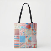 Tote Bag Motif sans couture. Imitation d'un motif de patchw (Devant)