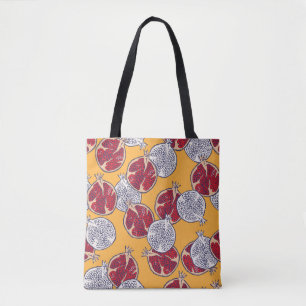 Tote Bag Motif sans couture. La grenade est dessinée à la m