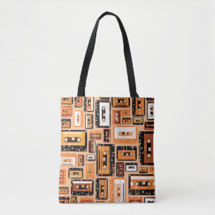 Tote Bag Motif sans couture rétro