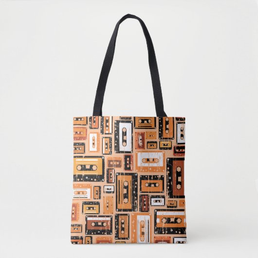 Tote Bag Motif sans couture rétro (Devant)