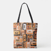 Tote Bag Motif sans couture rétro (Dos)