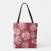 Tote Bag Motif sans faille créative avec feuilles tropicaux (Dos)