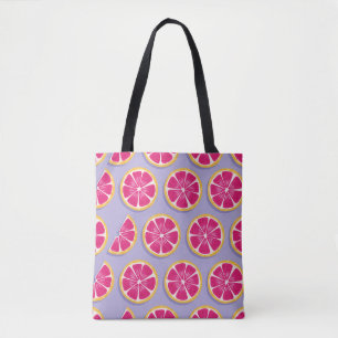 Tote Bag Motif sans soudure, tranches de pamplemousse avec