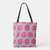 Tote Bag Motif sans soudure, tranches de pamplemousse avec (Dos)