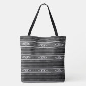 Tote Bag Motif sape mexicain dans les tons gris (Dos)