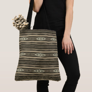 Tote Bag Motif sape mexicain en Sepia Colours