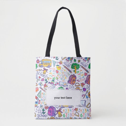 Tote Bag Motif scolaire (Devant)