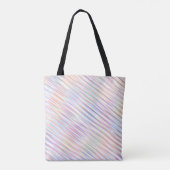 Tote Bag Motif simple moderne à bandes arc-en-ciel (Dos)