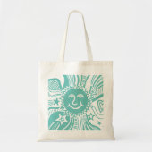 Tote Bag Motif Soleil Personnalisé  (Devant)