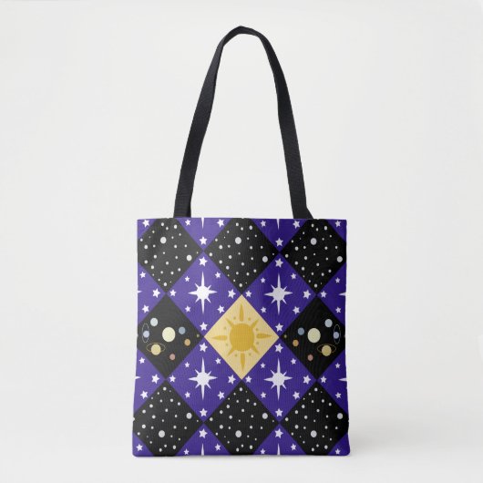 Tote Bag Motif spatial (Devant)