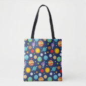 Tote Bag Motif spatial, Planètes, Étoiles, Cosmos, Galaxie (Devant)