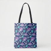 Tote Bag Motif spatial, Planètes, Étoiles, Galaxie, Cosmos (Devant)