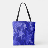 Tote Bag Motif Starfish bleu (Dos)