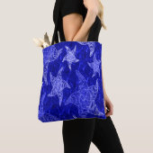 Tote Bag Motif Starfish bleu (De près)