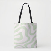 Tote Bag Motif Super à bande verte Sage Green (Devant)