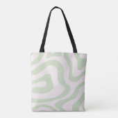 Tote Bag Motif Super à bande verte Sage Green (Dos)
