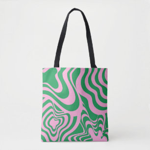 Tote Bag Motif Super Y2K rétro-tordu coloré