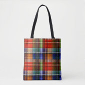 Tote Bag Motif Tartan Plaid Flannel Multicolore (Devant)
