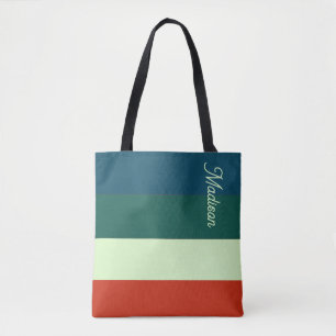 Tote Bag Motif tendance à rayures personnalisées