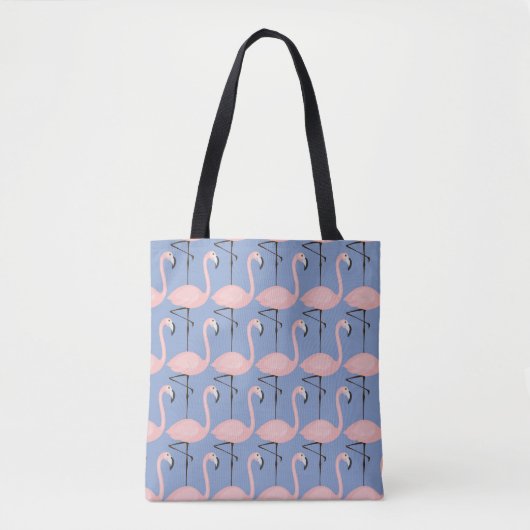 Tote Bag Motif tendre de Flamant rose (Devant)