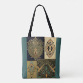 Tote Bag Motif textile Art nouveau Christopher (Dos)