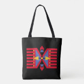 Tote Bag motif textile traditionnel indian-américain (Dos)