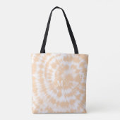 Tote Bag Motif Tie Dye Orange Monogramme Féminin (Dos)