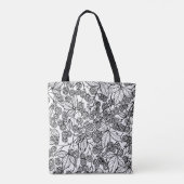 Tote Bag Motif tiré à la main des framboises (Dos)