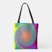 Tote Bag Motif tourbillon coloré (Dos)