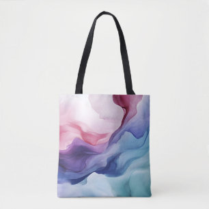 Tote Bag Motif tourbillon de fumée arc-en-ciel