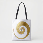 Tote Bag Motif Tourbillon Doré (Devant)