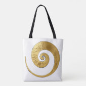Tote Bag Motif Tourbillon Doré (Dos)