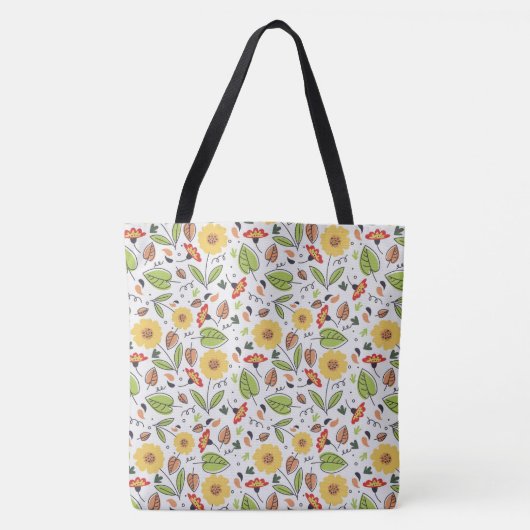 Tote Bag Motif tournesol (Devant)