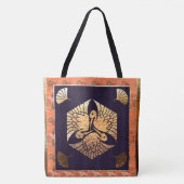 Tote Bag Motif traditionnel japonais du cygne (Devant)
