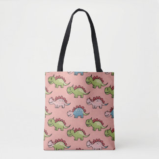 Tote Bag Motif transparent de dinosaure mignon