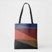 Tote Bag Motif triangle asymétrique croissant moderne (Devant)