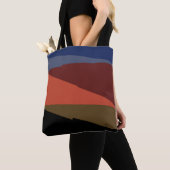 Tote Bag Motif triangle asymétrique croissant moderne (De près)