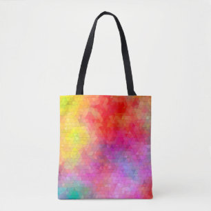 Tote Bag Motif triangle avec arrière - plan de mélange de c
