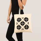 Tote Bag Motif triangle Black Trendy (Devant (produit))