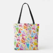 Tote Bag Motif triangles colorés (Dos)