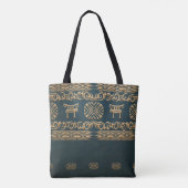 Tote Bag motif tribal africain ethnique (Dos)
