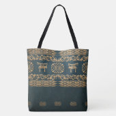 Tote Bag motif tribal africain ethnique (Dos)