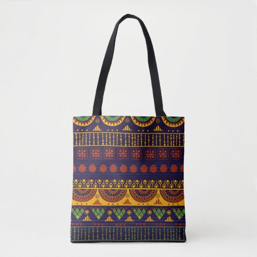 Tote Bag Motif tribal, polyvalent pour diverses utilisation (Devant)